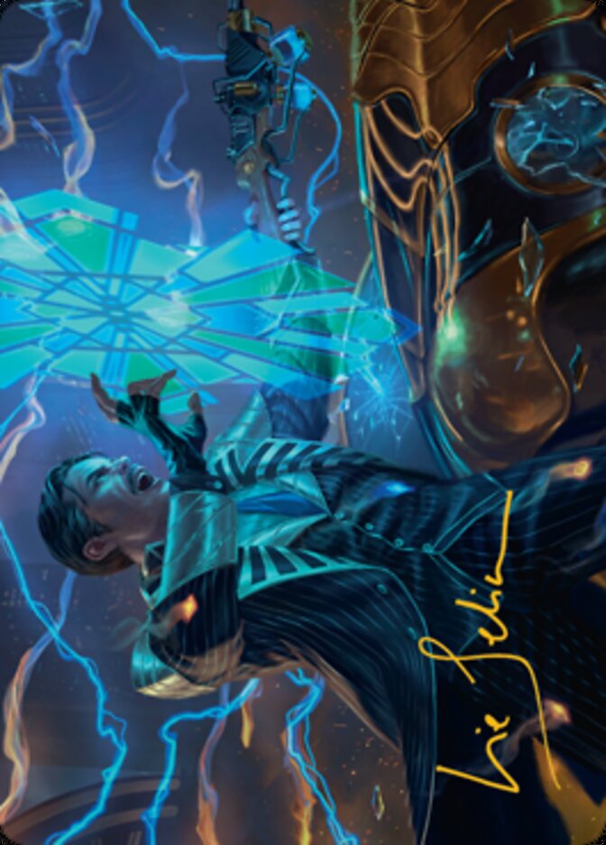 Brokers Veteran Art Card (Gold-Stamped Signature) [Streets of New Capenna Art Series] | Good Games Adelaide SA