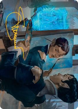 Parnesse the Subtle Art Card Gold Stamped Signature 45 (Art Series: Streets of New Capenna)  | Good Games Adelaide SA
