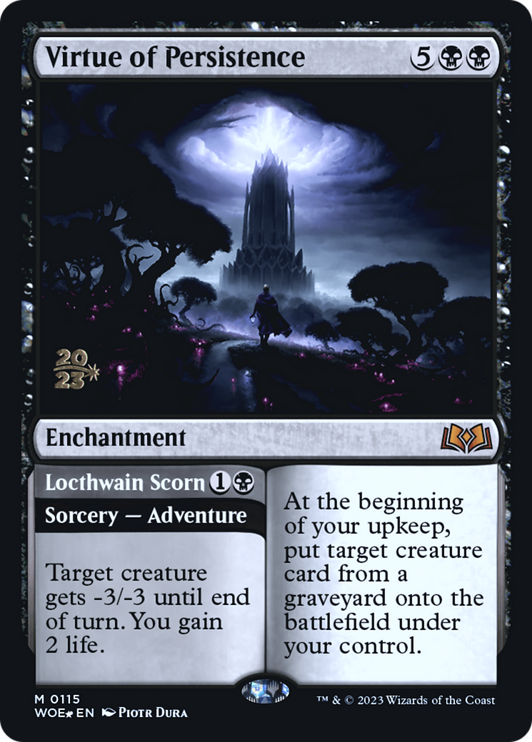 Virtue of Persistence // Locthwain Scorn [Wilds of Eldraine Prerelease Promos] | Good Games Adelaide SA
