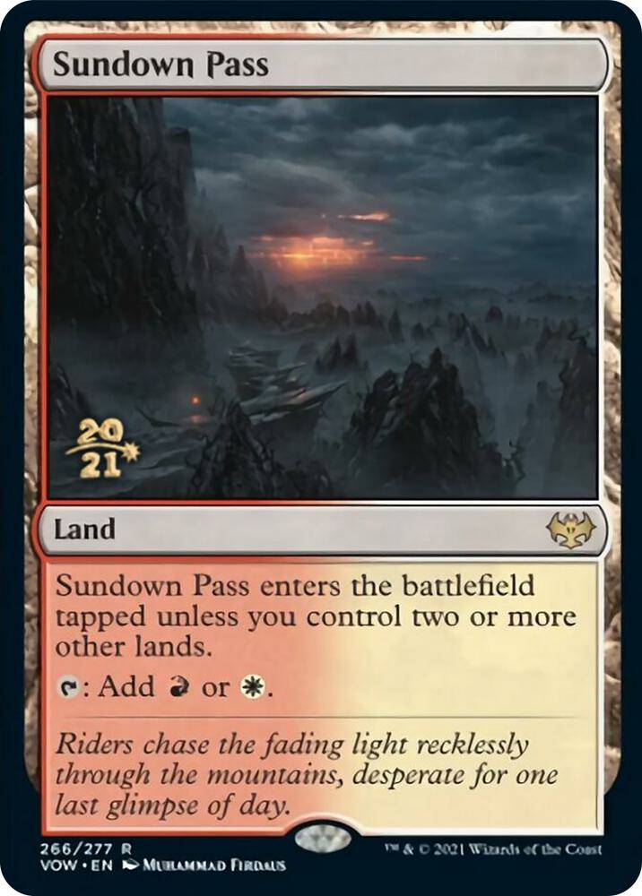 Sundown Pass 266 (Prerelease Cards)  - Foil | Good Games Adelaide SA