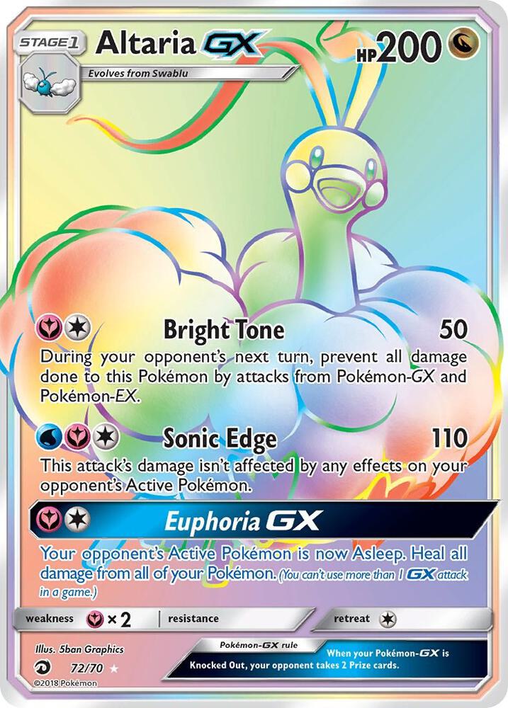 Altaria GX Secret 72/70 (Dragon Majesty)  - Holofoil | Good Games Adelaide SA
