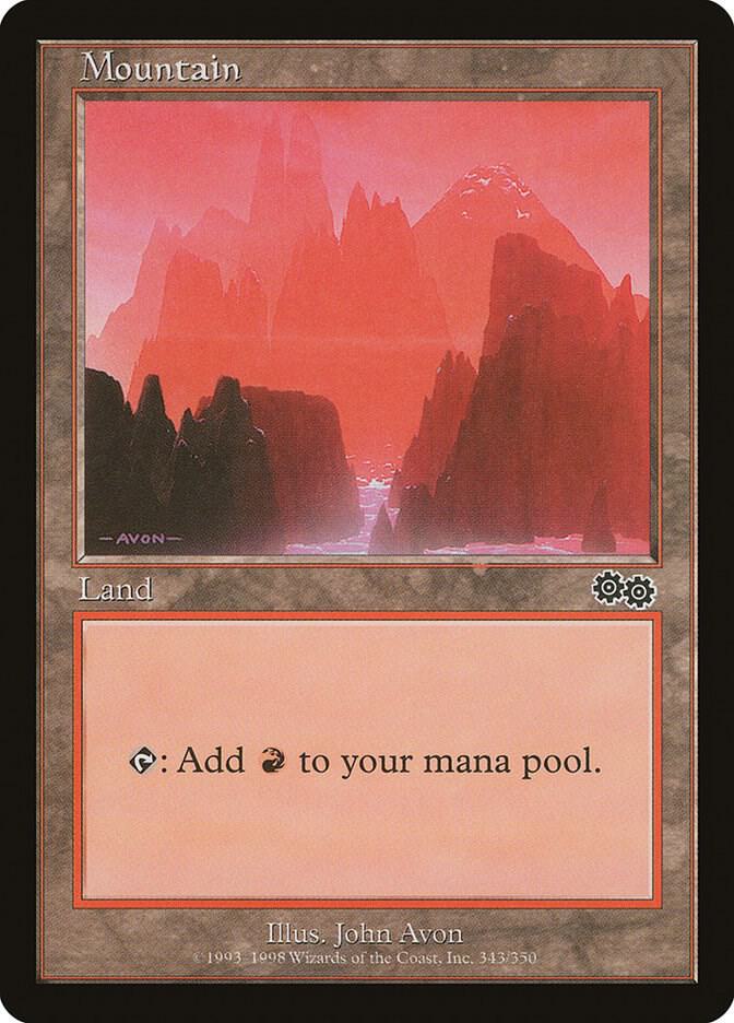 Mountain 343 343 (Urza's Saga)  | Good Games Adelaide SA