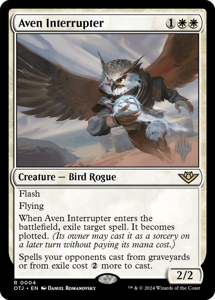 Aven Interrupter 4 (Promo Pack: Outlaws of Thunder Junction)  - Foil | Good Games Adelaide SA
