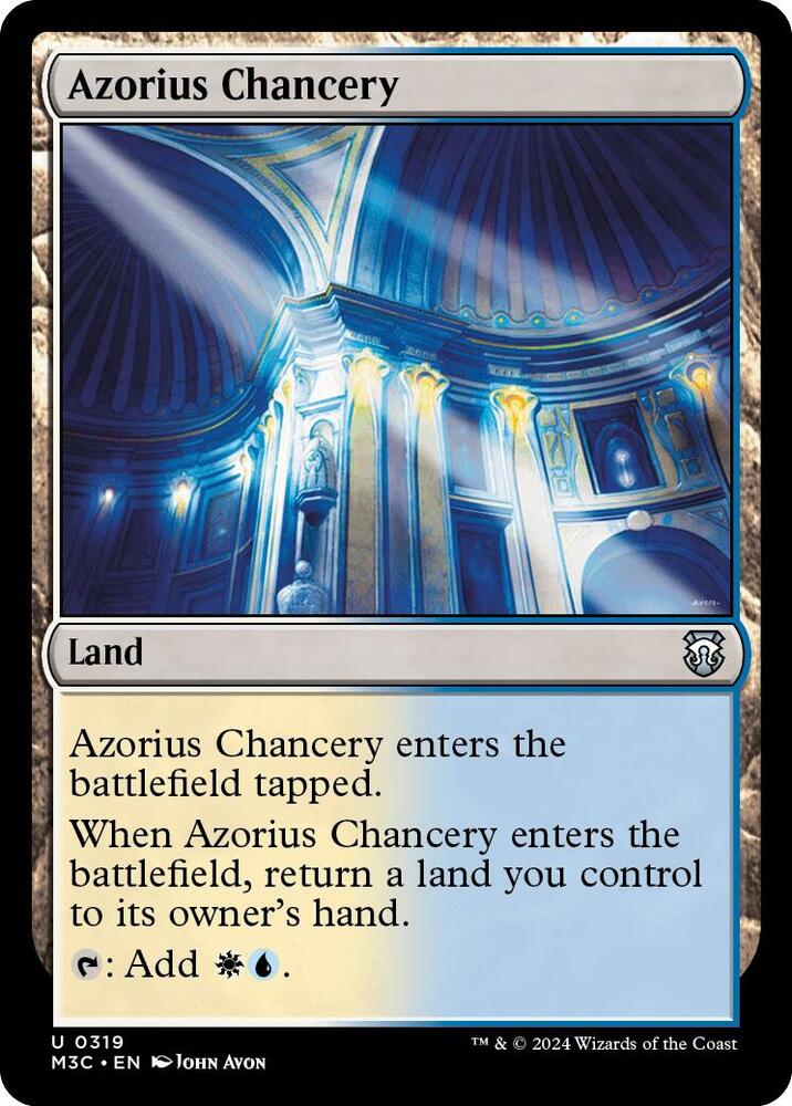 Azorius Chancery 319/411 (Commander: Modern Horizons 3)  - Ripple Foil | Good Games Adelaide SA