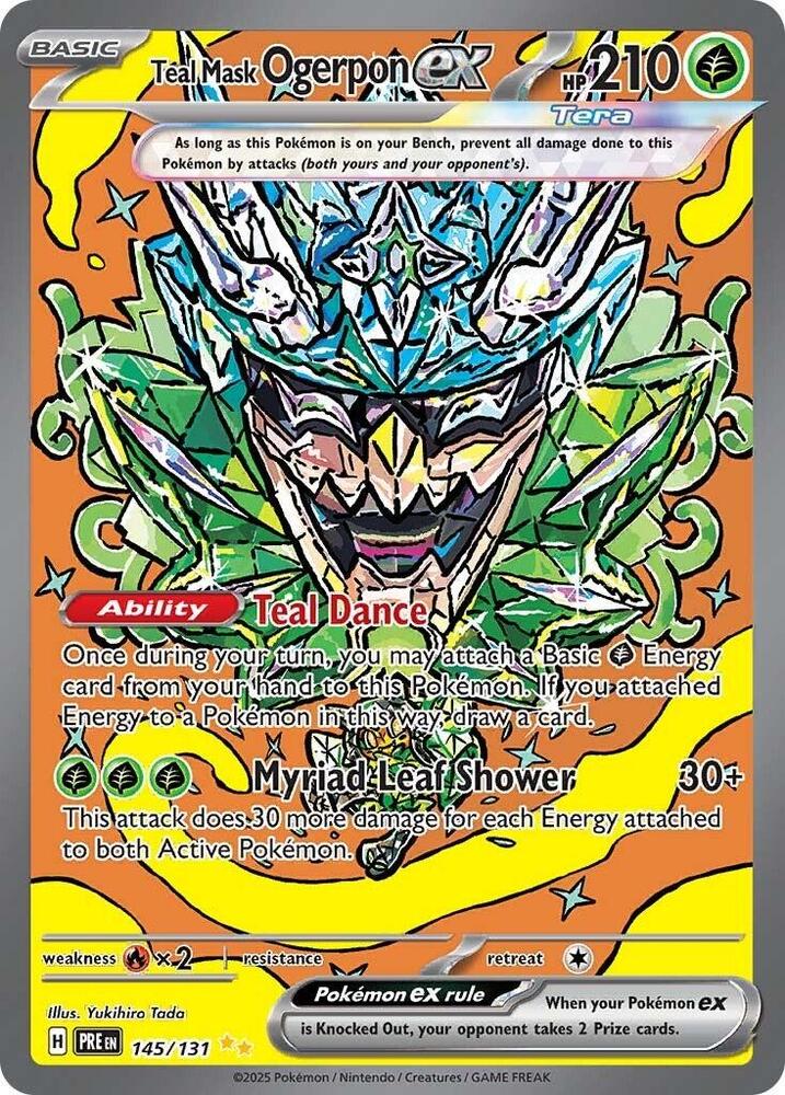 Teal Mask Ogerpon ex 145/131 (SV: Prismatic Evolutions)  - Holofoil | Good Games Adelaide SA