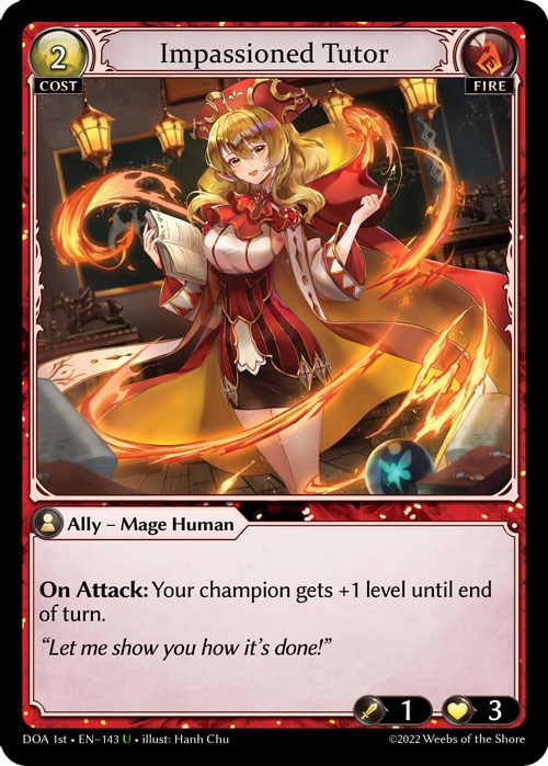 Impassioned Tutor (143) [Dawn of Ashes: 1st Edition] | Good Games Adelaide SA