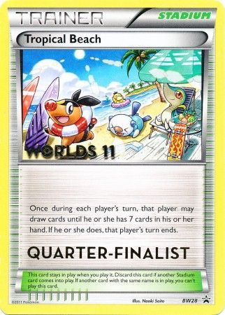 Tropical Beach (BW28) (Quarter Finalist) [Black & White: Black Star Promos] | Good Games Adelaide SA