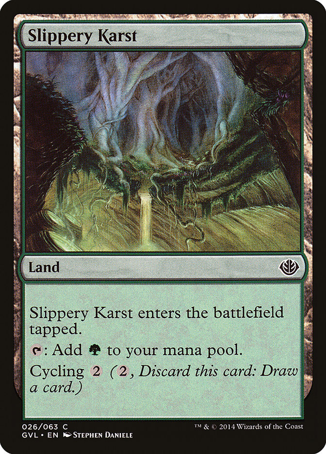 Slippery Karst (Garruk vs. Liliana) [Duel Decks Anthology] | Good Games Adelaide SA