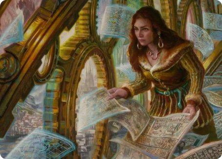 Cartographer's Survey Art Card [Innistrad: Crimson Vow Art Series] | Good Games Adelaide SA
