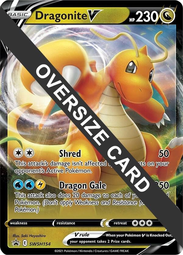 Dragonite V SWSH154 SWSH154 (Jumbo Cards)  - Holofoil | Good Games Adelaide SA