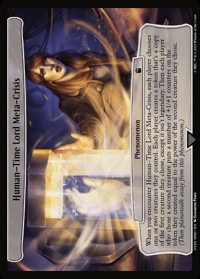 Human-Time Lord Meta-Crisis 585 (Planechase: Universes Beyond: Doctor Who)  | Good Games Adelaide SA