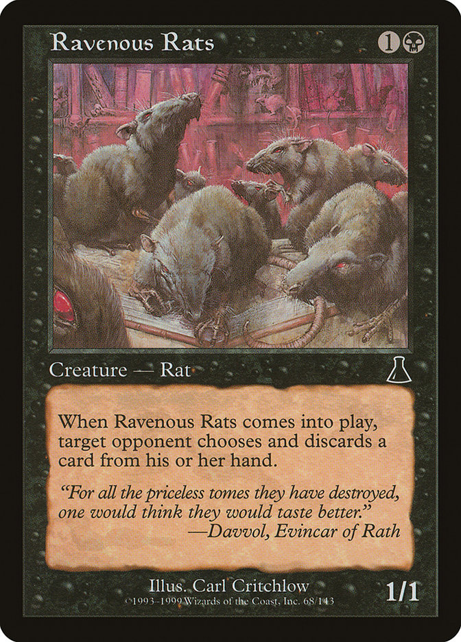 Ravenous Rats [Urza's Destiny] | Good Games Adelaide SA