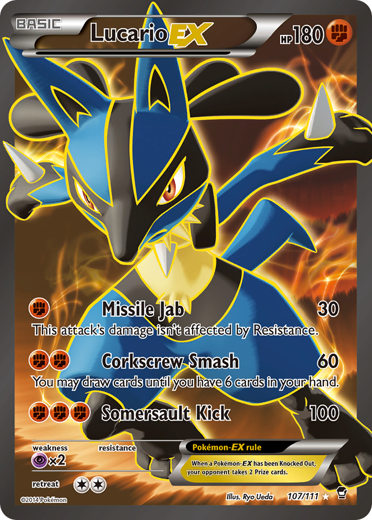 Lucario EX (107/111) [XY: Furious Fists] | Good Games Adelaide SA