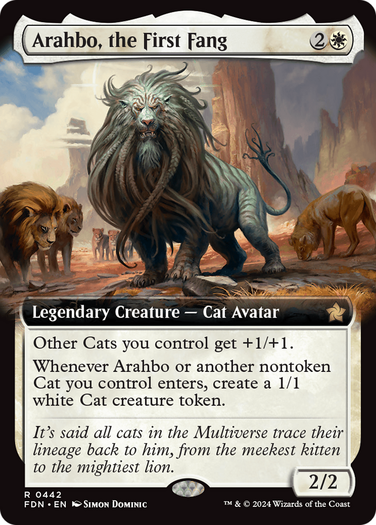 Arahbo, the First Fang (Extended Art) [Foundations] | Good Games Adelaide SA