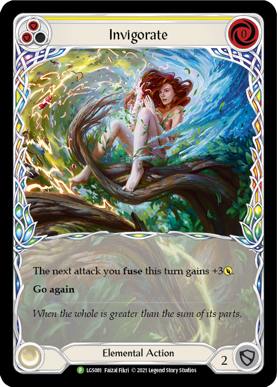 Invigorate (Yellow) [LGS081] (Promo)  Rainbow Foil | Good Games Adelaide SA