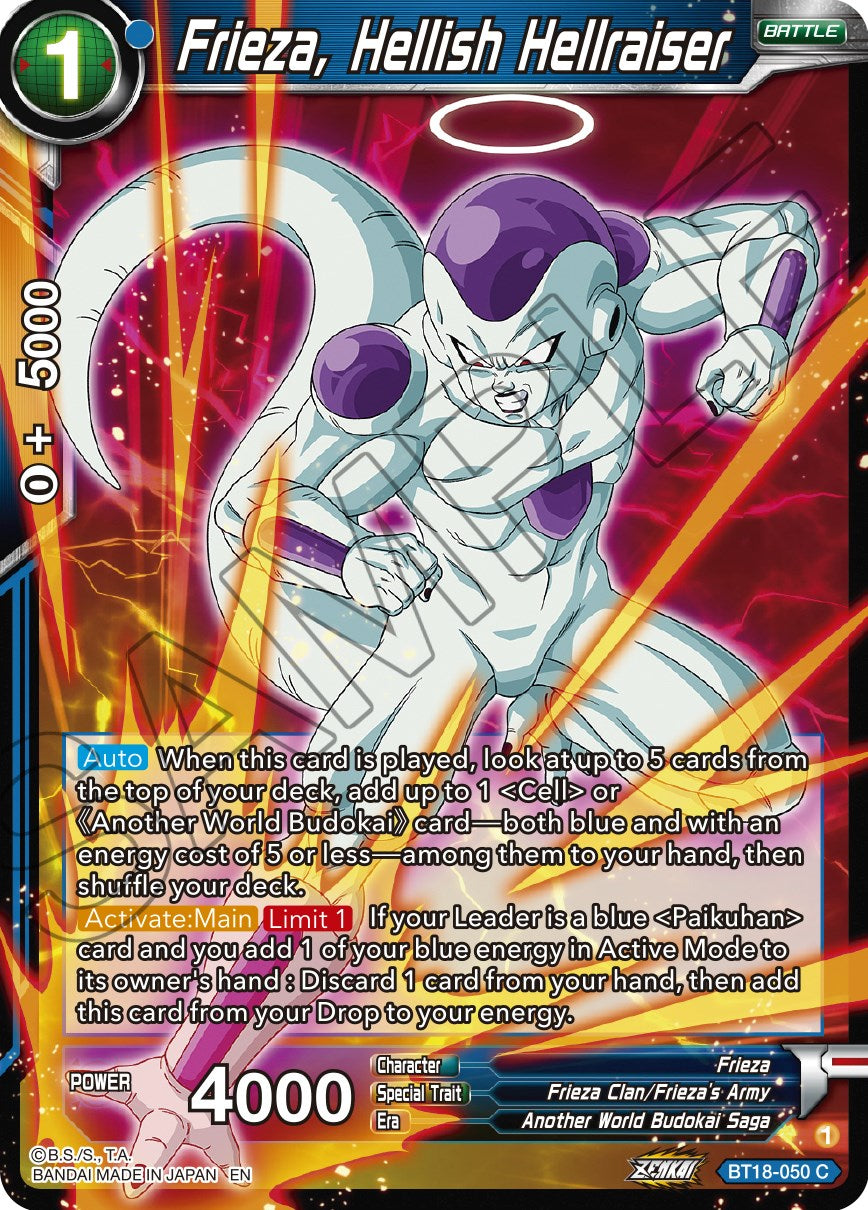 Frieza, Hellish Hellraiser (BT18-050) [Dawn of the Z-Legends] | Good Games Adelaide SA