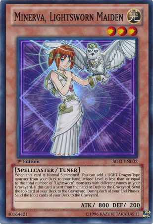 Minerva, Lightsworn Maiden [SDLI-EN002] Super Rare | Good Games Adelaide SA