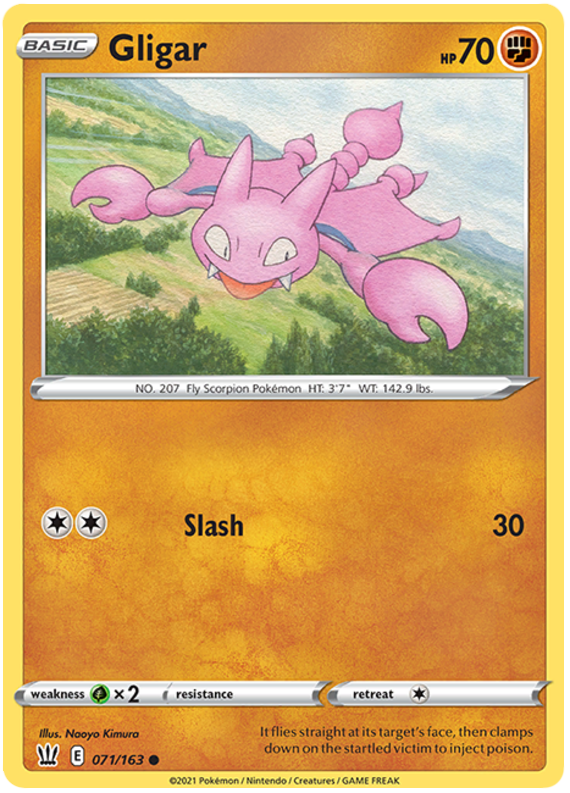 Gligar (071/163) [Sword & Shield: Battle Styles] | Good Games Adelaide SA