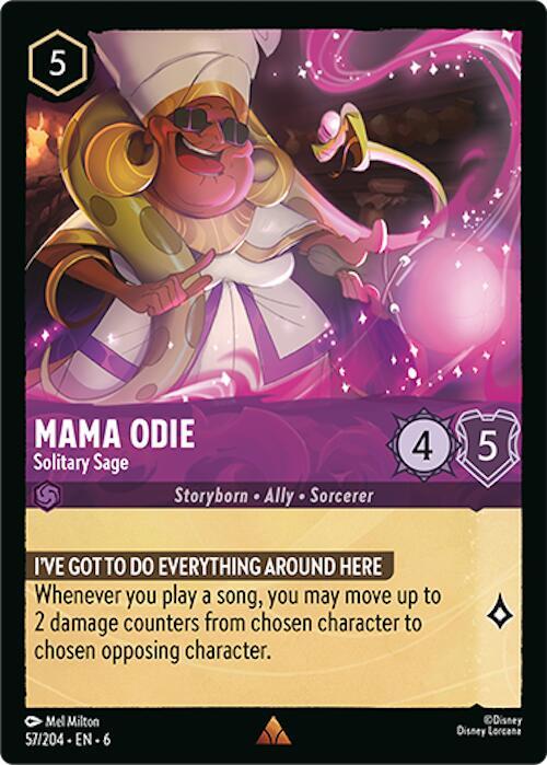 Mama Odie Solitary Sage 57/204 (Azurite Sea)  - Cold Foil | Good Games Adelaide SA