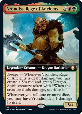 Vrondiss Rage of Ancients Extended Art 328 (Commander: Adventures in the Forgotten Realms)  | Good Games Adelaide SA