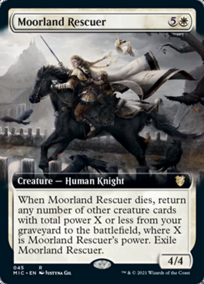 Moorland Rescuer (Extended) [Innistrad: Midnight Hunt Commander] | Good Games Adelaide SA