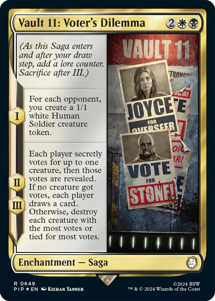 Vault 11: Voter's Dilemma 649 (Universes Beyond: Fallout)  - Foil | Good Games Adelaide SA