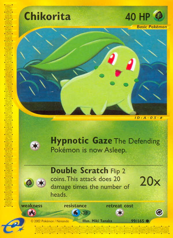 Chikorita (99/165) [Expedition: Base Set] | Good Games Adelaide SA