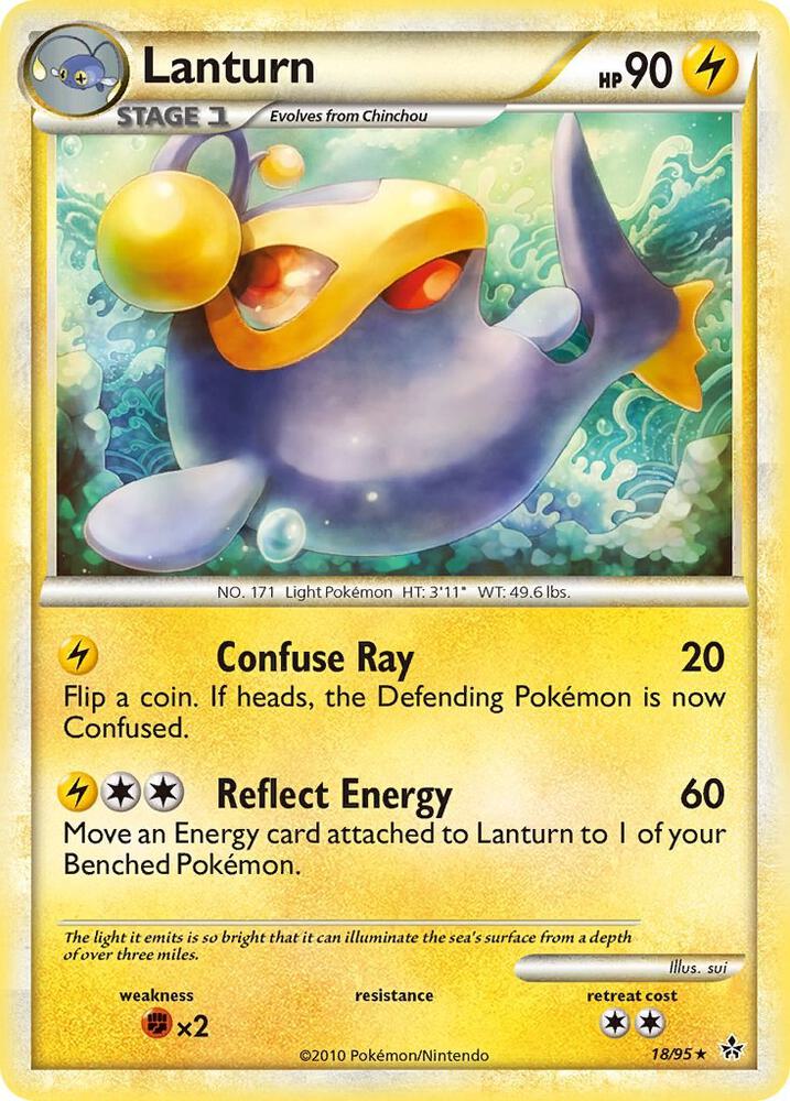 Lanturn 18/95 (Unleashed)  - Reverse Holofoil | Good Games Adelaide SA