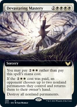 Devastating Mastery Extended Art 288 (Strixhaven: School of Mages)  - Foil | Good Games Adelaide SA