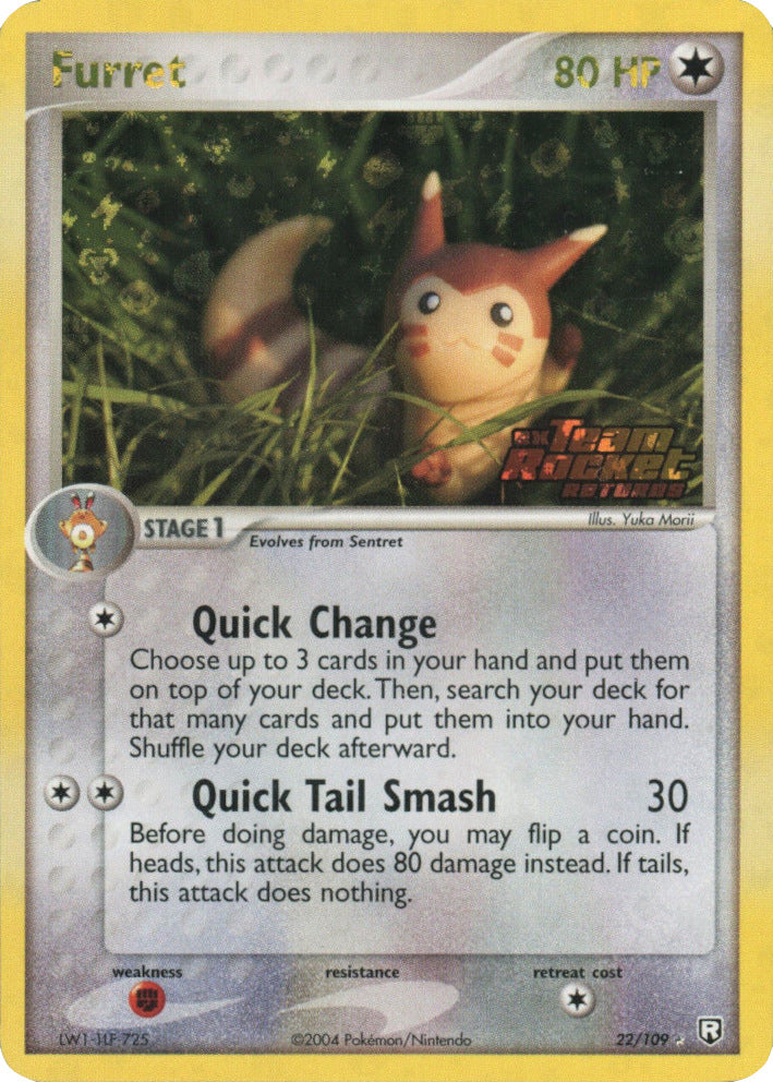 Furret (22/109) (Stamped) [EX: Team Rocket Returns] | Good Games Adelaide SA
