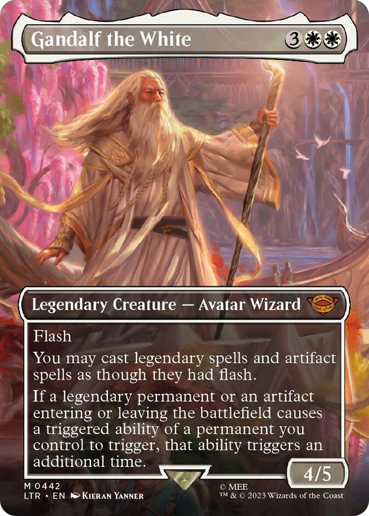 Gandalf the White (Borderless Alternate Art) [The Lord of the Rings: Tales of Middle-Earth] | Good Games Adelaide SA