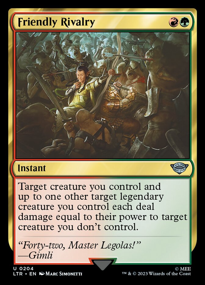 Friendly Rivalry 204 (Universes Beyond: The Lord of the Rings: Tales of Middle-earth)  - Foil | Good Games Adelaide SA