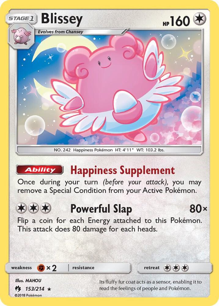 Blissey 153/214 (SM - Lost Thunder)  - Holofoil | Good Games Adelaide SA