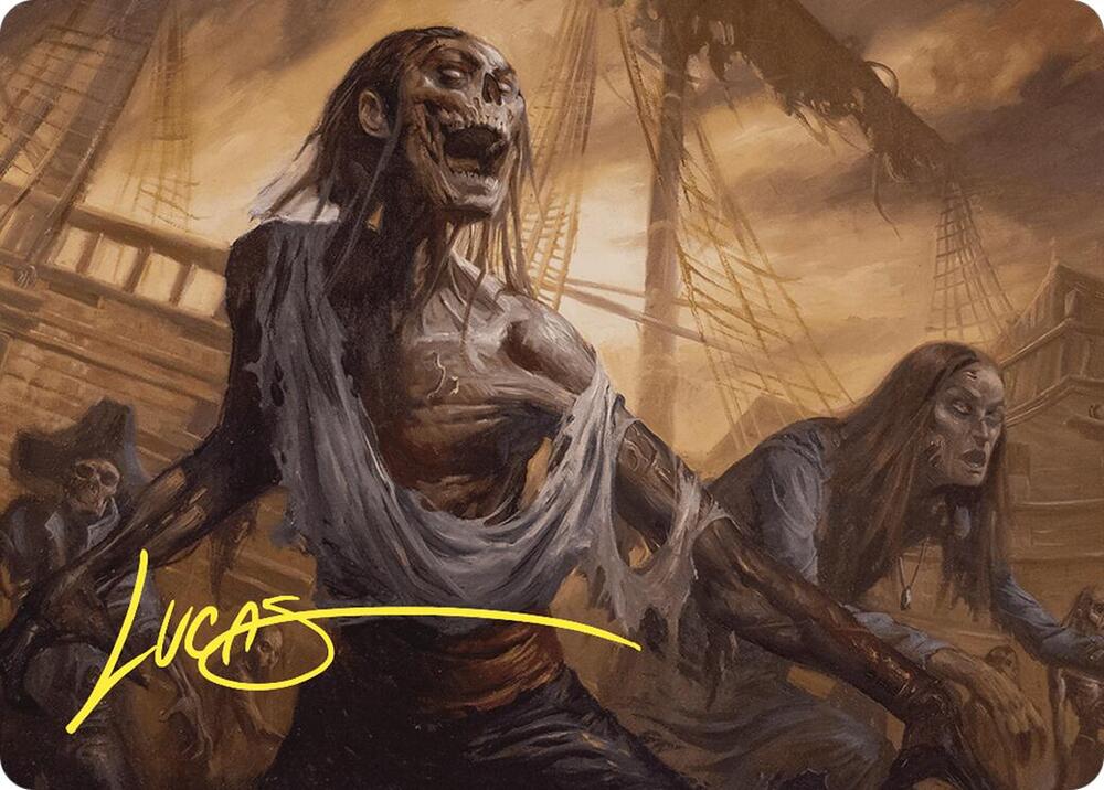 Rise from the Tides Art Card Gold Stamped Signature 11 (Art Series: Commander Masters)  | Good Games Adelaide SA