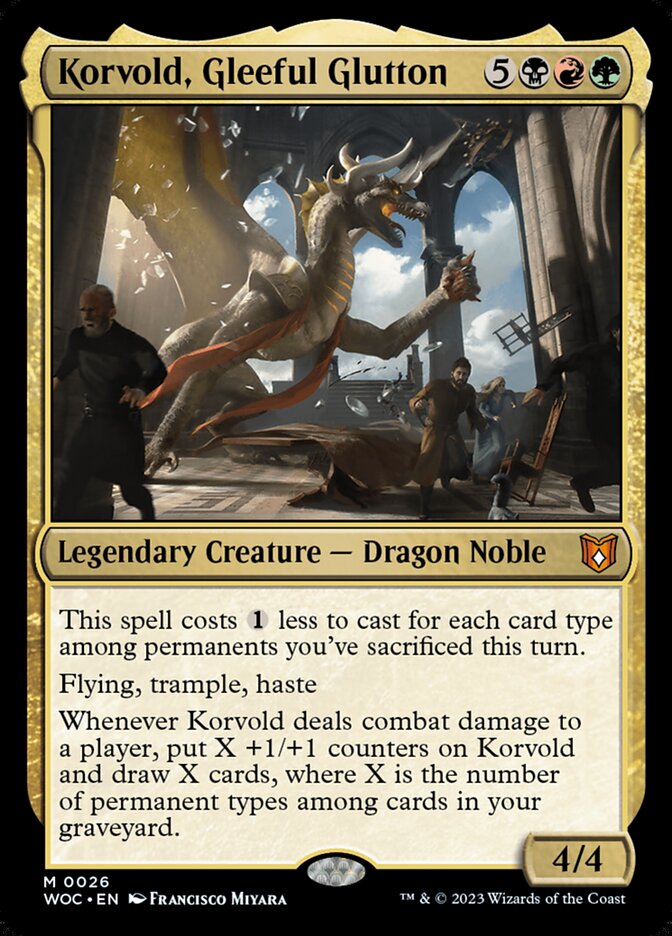 Korvold, Gleeful Glutton 26 (Commander: Wilds of Eldraine)  | Good Games Adelaide SA