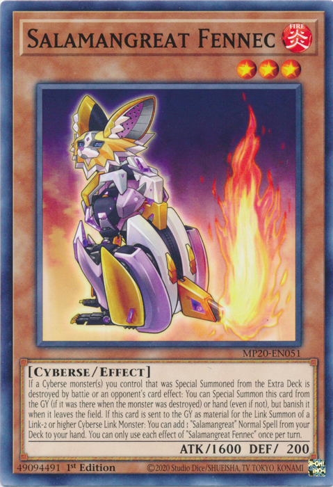 Salamangreat Fennec [MP20-EN051] Common | Good Games Adelaide SA