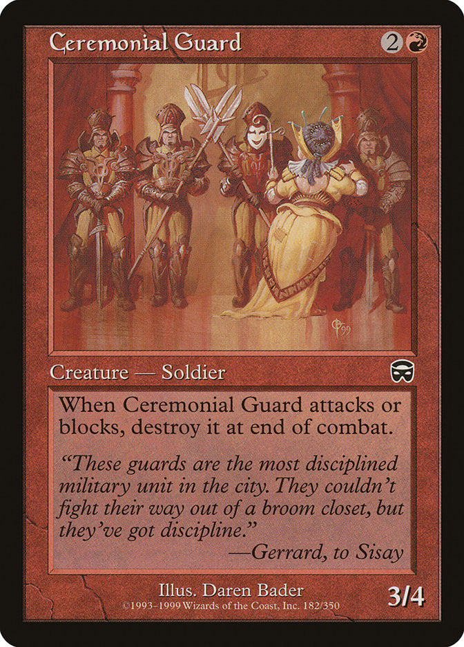 Ceremonial Guard 182 (Mercadian Masques)  - Foil | Good Games Adelaide SA