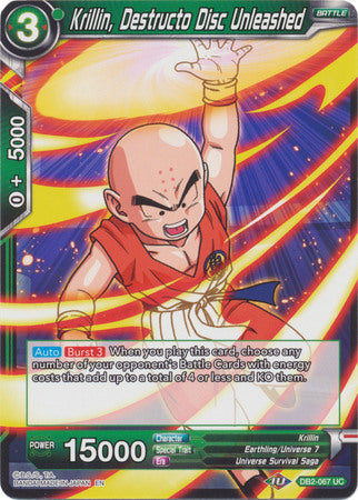 Krillin, Destructo Disc Unleashed [DB2-067] | Good Games Adelaide SA