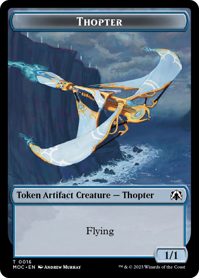 Thopter Gold Double sided Token 16 // 36 (Commander: March of the Machine)  | Good Games Adelaide SA