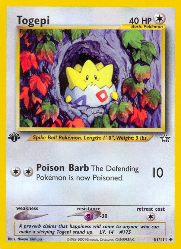 Togepi 051/111 (Neo Genesis)  - 1st Edition | Good Games Adelaide SA