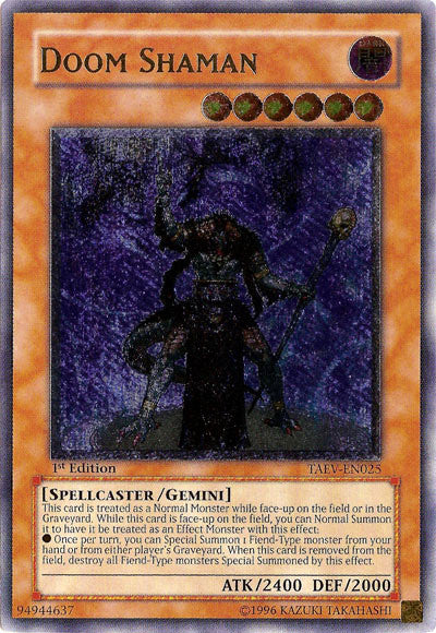 Doom Shaman [TAEV-EN025] Ultimate Rare | Good Games Adelaide SA
