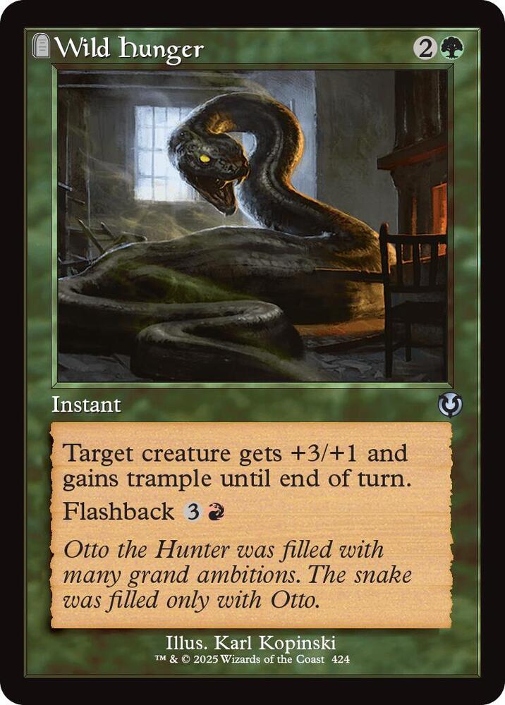 Wild Hunger 424 (Innistrad Remastered)  - Foil | Good Games Adelaide SA