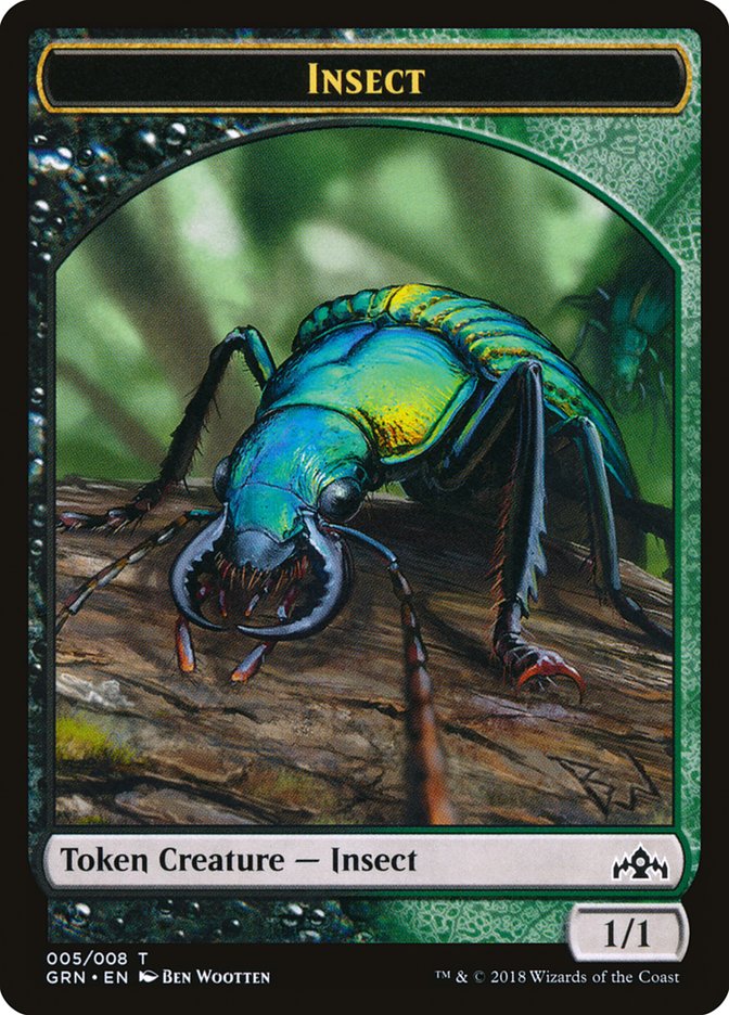 Insect Token [Guilds of Ravnica Tokens] | Good Games Adelaide SA