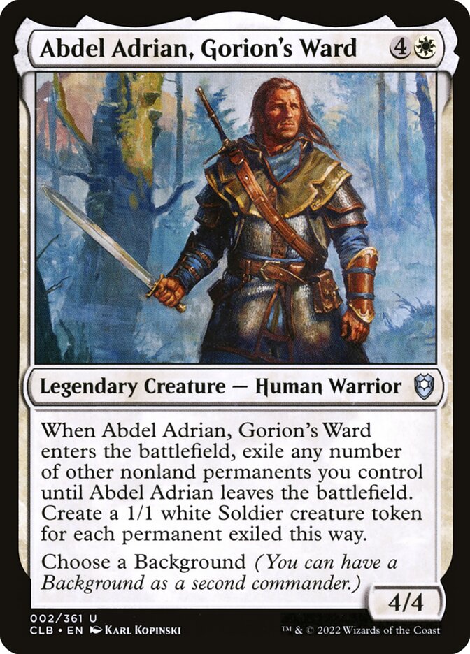 Abdel Adrian, Gorion's Ward 2 (Commander Legends: Battle for Baldur's Gate)  | Good Games Adelaide SA