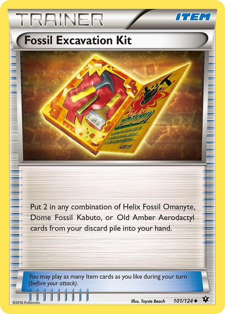Fossil Excavation Kit 101/124 (XY - Fates Collide)  | Good Games Adelaide SA