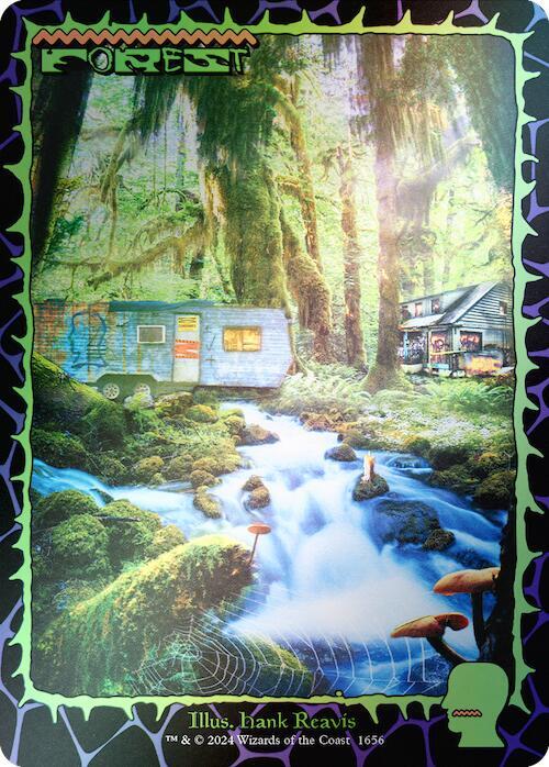 Forest 1656 Rainbow Foil 1656 (Secret Lair Drop Series)  - Foil | Good Games Adelaide SA