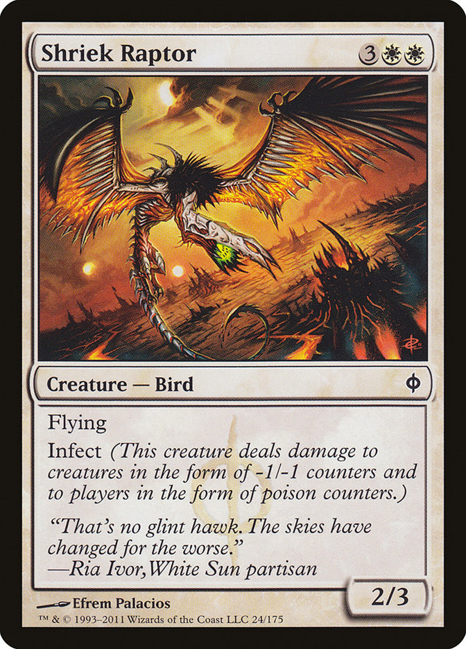 Shriek Raptor [New Phyrexia] | Good Games Adelaide SA