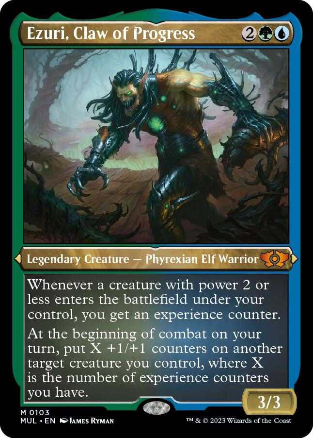 Ezuri, Claw of Progress 103 (March of the Machine: Multiverse Legends)  - Etched Foil | Good Games Adelaide SA