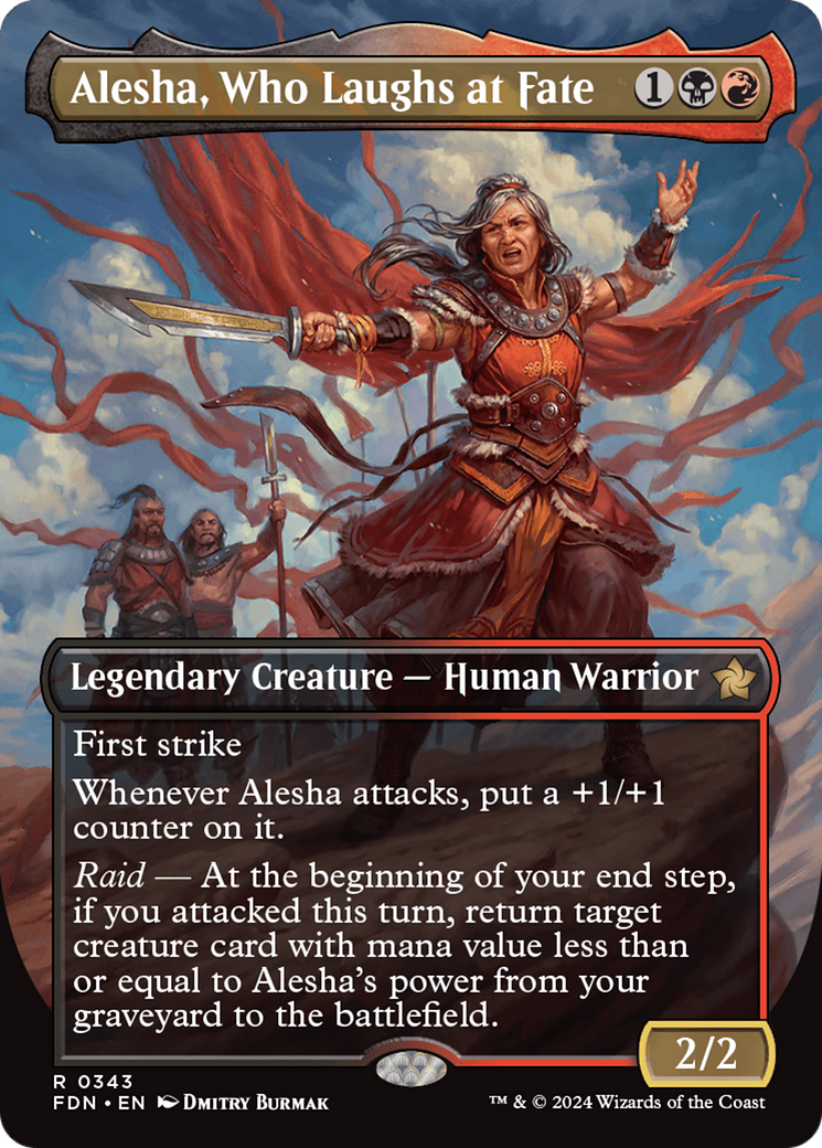 Alesha, Who Laughs at Fate (Borderless) [Foundations] | Good Games Adelaide SA