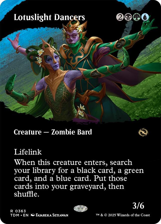 Lotuslight Dancers 363 (Tarkir: Dragonstorm)  - Borderless Foil | Good Games Adelaide SA